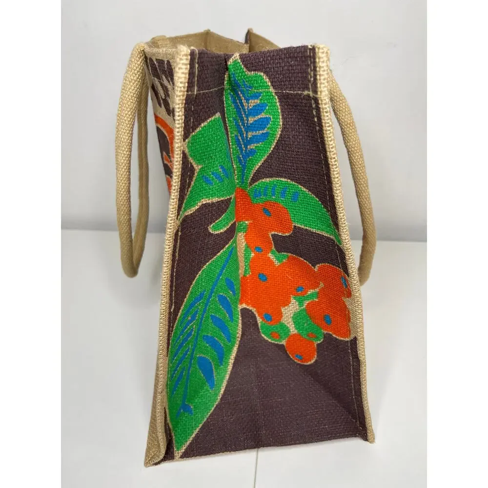 Set 2x Trader Joe's Coffee Beans 100% Jute Large 9 Gallon Reusable Tote Bag NWT!